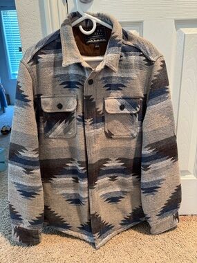 Jachs NYMen's Patterned Shirt Jacket -Size L